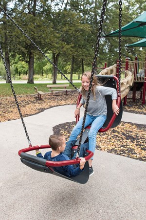 Friendship™ Swing with 5' Arch Tire Swing Frame Additional Bay