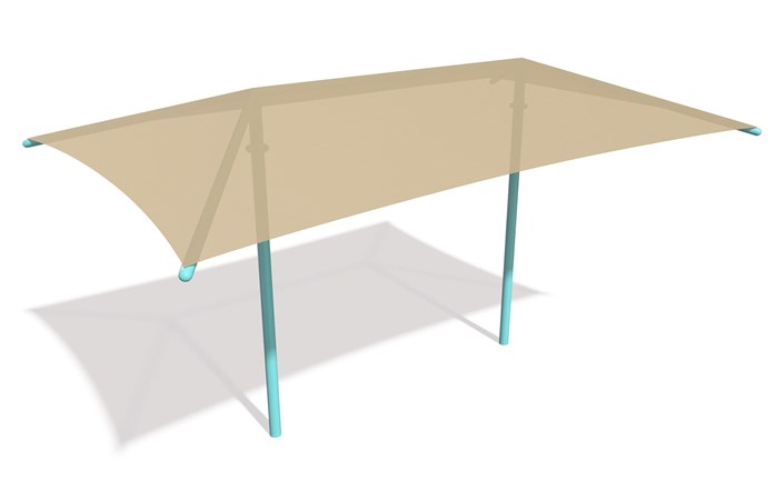 SkyWays® Two-Post Hip (14'x22') Shade
