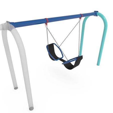 Friendship™ Swing with 5' Arch Tire Swing Frame Additional Bay