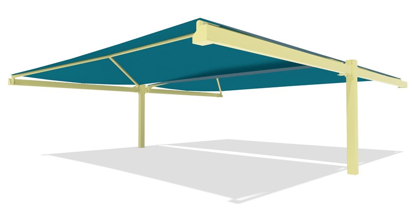 SkyWays® Cantilever Back-to-Back 40'x36' Shade
