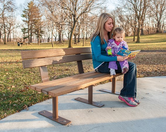 Wood-Grain Bench